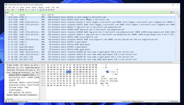 Wireshark Screenshot