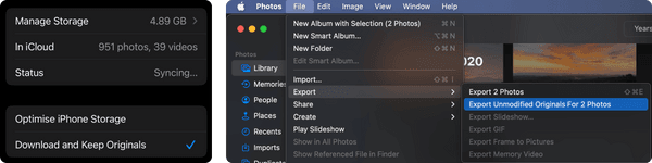 Apple Photos - Export